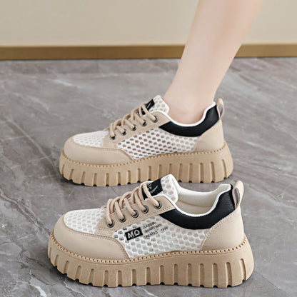 Zapatillas de malla blanca