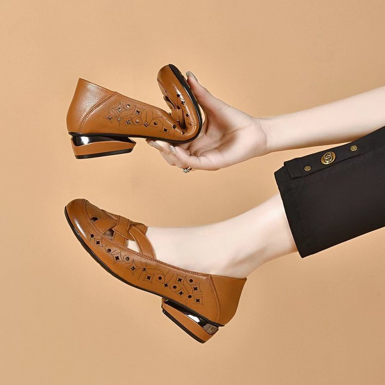 Sandalias de cuero para mujer