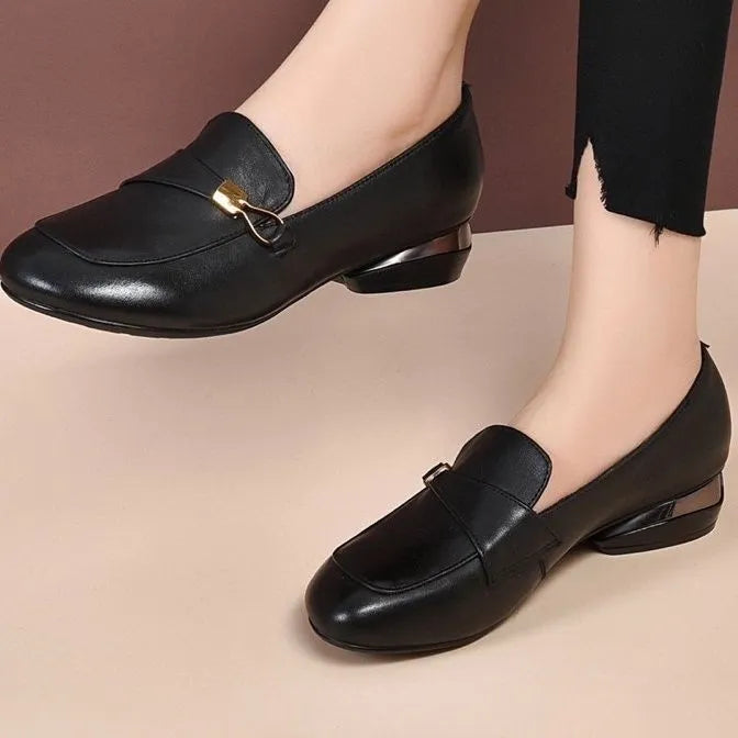 2026 nuevos zapatos planos de cuero suave